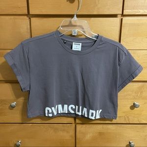 Gymshark - Lavendar grey crop tee - Size S